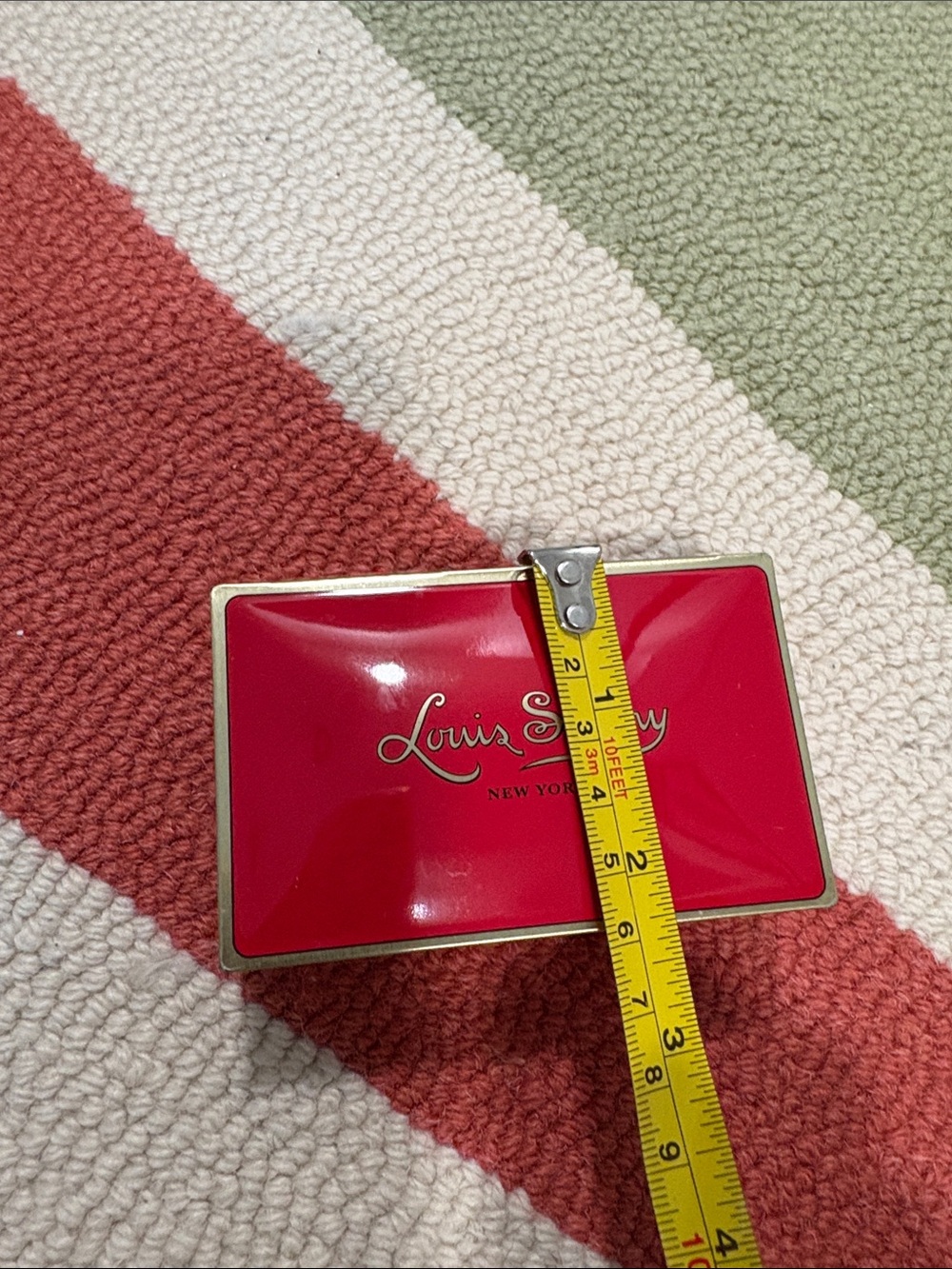 Louis Sherry Small Red Decorative Tin Box - Picture 3 of 14